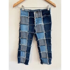 Y2K Girls Size 8 Zana Di Patchwork Jeans